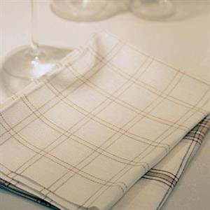 Köksrutan handduk 50x70 cm, stålgrå/vit