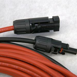 Solar-kabel 4mm2 med plugg 2stk 15 meter
