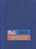 Reservdelskatalog mekanik begagnad original Fiat 125