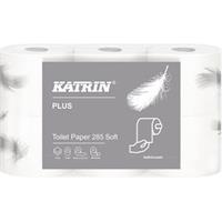 Toalettpapper Katrin Plus Soft. Vitt 3-lagers. Nyfiber. 42 rullar