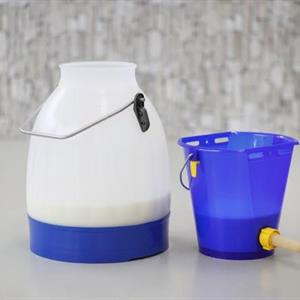 Mjölkspann plast 30 l, blå, halvtransparent, 120mm