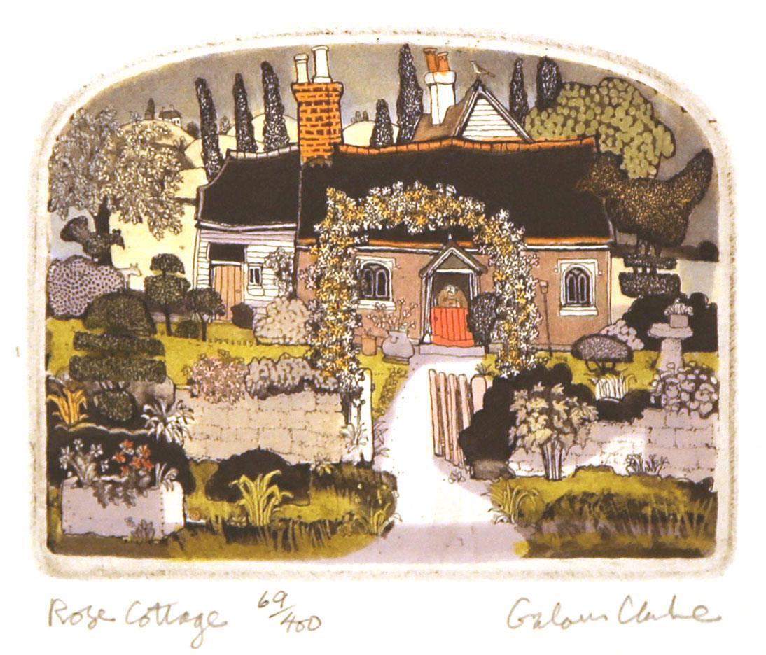 Rose Cottage, 9,5 x 12 cm.