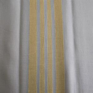 Sofiero påslakan barnsäng 110x125 cm, vit/gul rand