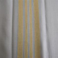 Sofiero påslakan barnsäng 110x125 cm, vit/gul rand