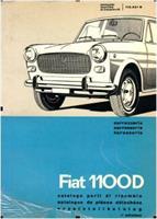Reservdelskatalog karosseri begagnad original Fiat 1100 D 1a serie