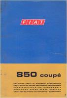 Reservdelskatalog karosseri begagnad original Fiat 850 Coupé