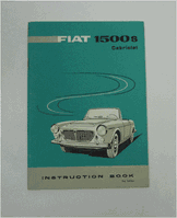 Instruktionsbok 2a serie Fiat 1500 S Cabriolet