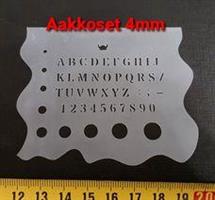 Aakkoset 4mm