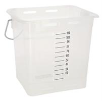 Kalvbar transparent vit 13l