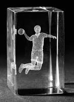 3D Glas Handboll