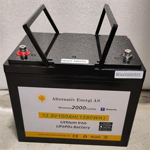 Litium batteri 12Volt-100Ah med bluetooth