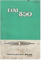 Instruktionsbok Engelsk text begagnad Fiat 850