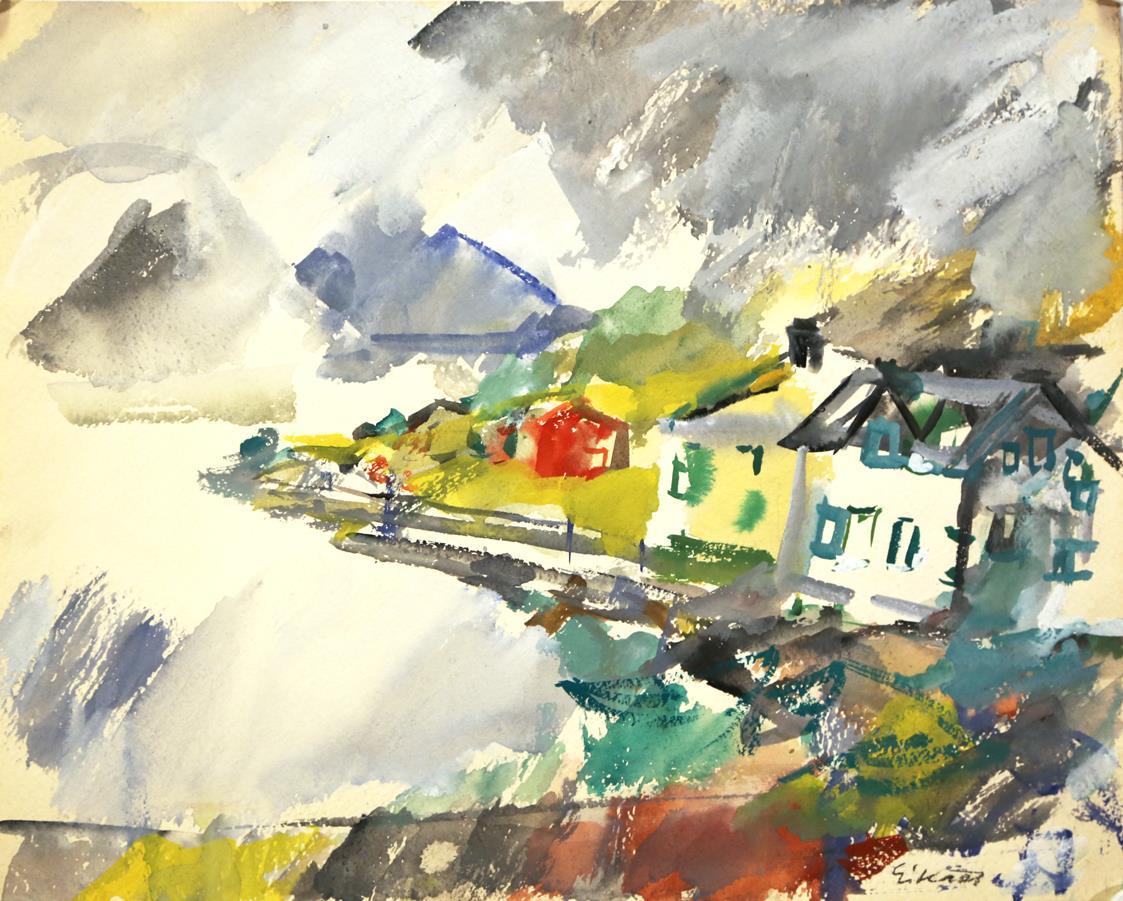 Kystlandskap, 33 x 40 cm.