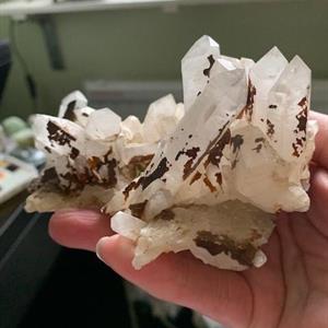 Kluster i bergkristall
