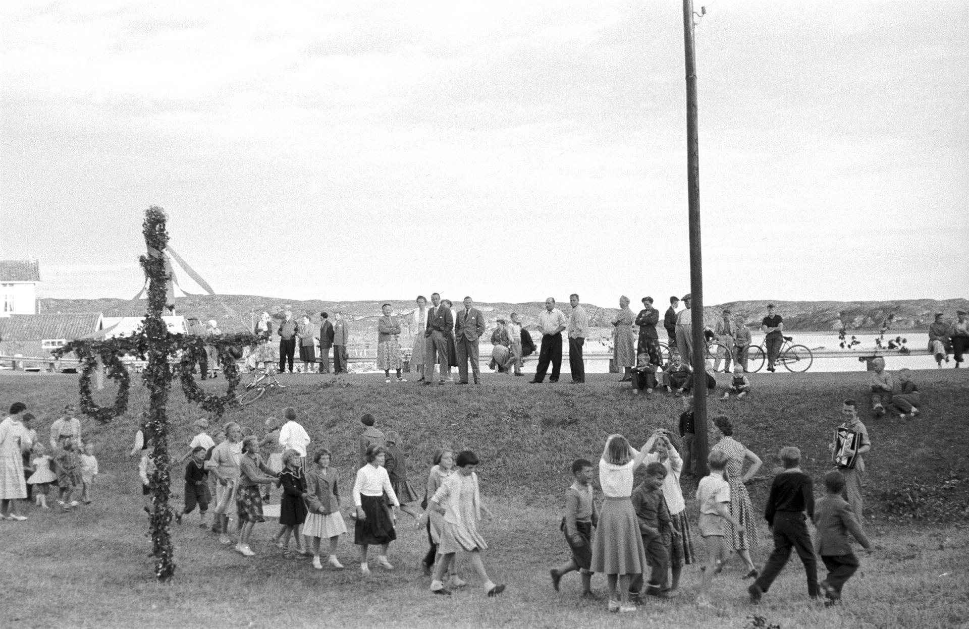 Midsommar på Stocken 1956