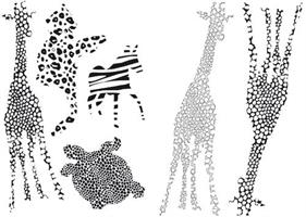 Giraffer, Zebra m.fl  S