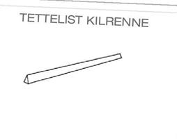 Tettelist kilrenne 1000 mm