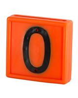 Halsbandnummer orange 10-p