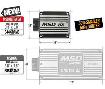 Size and Weight Comparison - MSD 6202 vs MSD 6201 - www.holleyefi.se