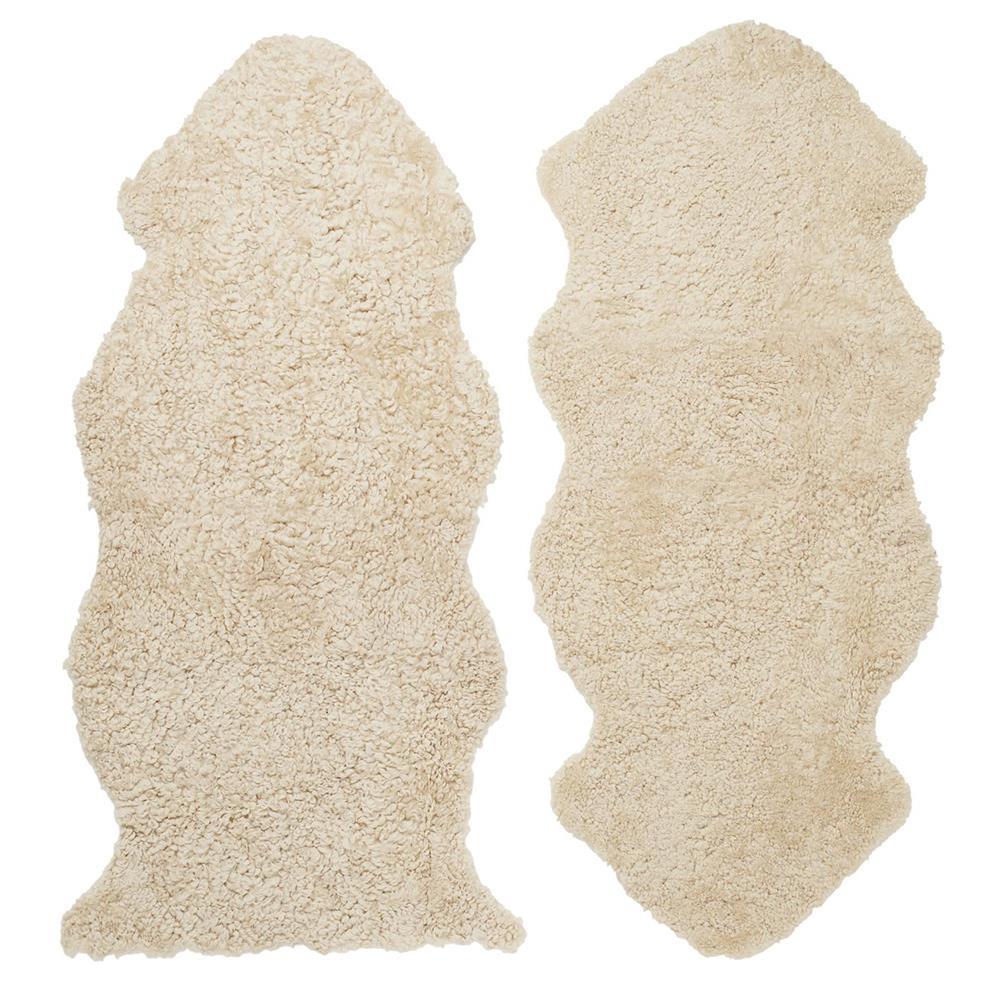 Curly 1.5 Sheepskin - Beige Moonlight