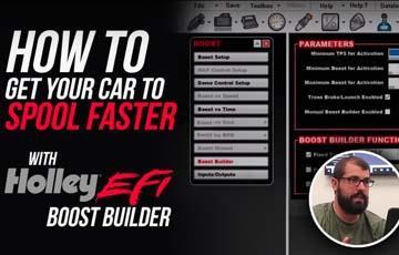 How To Get Your Car To Spool Faster With Holley EFI Boost Builder - www.holleyefi.se