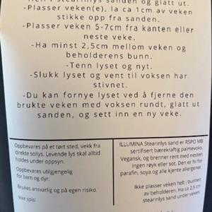 Stearinlys sand m/10 veker