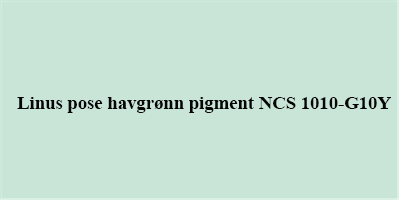 Linus pigment til 1l havgrønn NCS 1010-G10Y