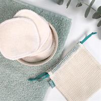 5 Washable makeup remover cloths (with net)