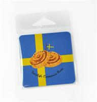 Magneter, Swedish Cinnamon Buns, blå-gul/svart