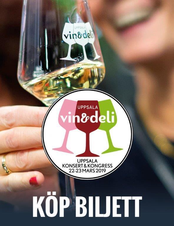 Vi finns på Vin-och Delimässa i Uppsala 22-23 Mars 2019