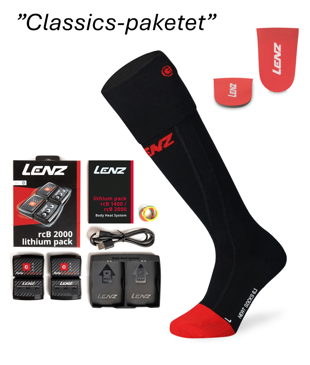 Lenz Heat sock 6.1 + rcB 2000 + Heel wedges, S