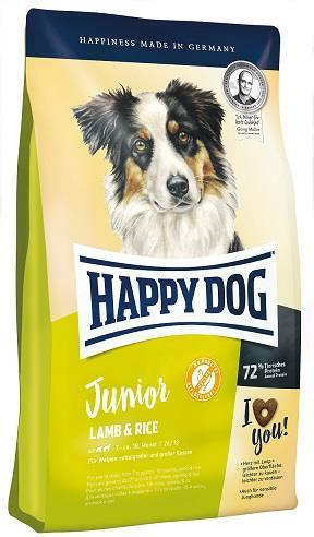 Happy Dog Junior Lamm & Ris. Fr 6 mån. 4 kg. 
