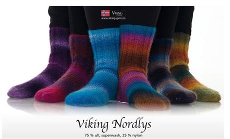 Viking Nordlys sjal & sock garn