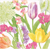 Middagservietter, Spring flower, 3 lags 20stk