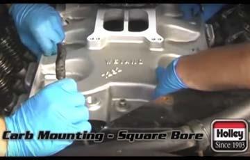 How To Install A Square-Bore Carburetor & Intake To Your Engine - www.holleyefi.se