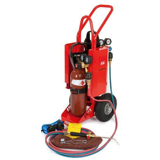 AGA Flame kit vagn komplett med 5 liters /UTGÅTT Svetshuset Örebro AB