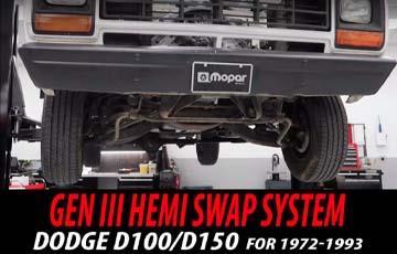 Hooker Blackheart Dodge D100/D150 Gen 3 Hemi Swap System