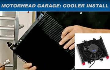 Motorhead Garage Installs a B&M Transmission Cooler - www.holleyefi.se