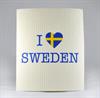 Disktrasa, I love Sweden, vit blå/gul text