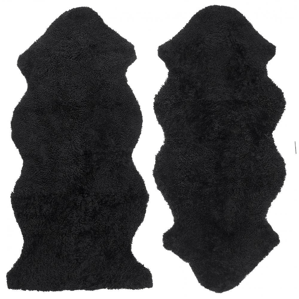 Curly 1.5 Sheepskin - Black