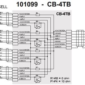 CB-4TB Kopplingsbox EMC 6-Led. hörnjust.
