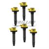 COIL,FORD 3.5/3.7L 2PinBlk Cnctr 6PK Yel