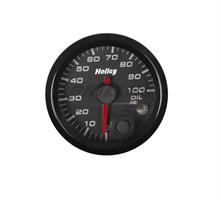 2-1/16 HOLLEY OIL PRES GAUGE-BLK