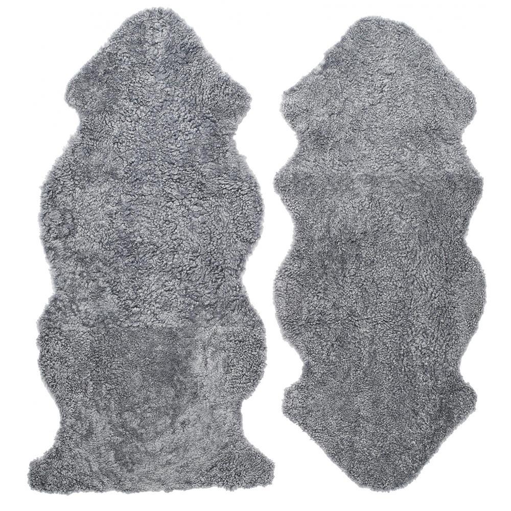 Curly 1.5 Sheepskin - Charcoal Silvergrey