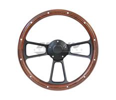 1947-87 CHEVY CUSTOM STEERING WHEELS - BLACK