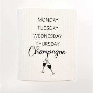 Magneter, Monday-Champagne, marmor/guldtext