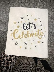 Disktrasa, Let´s celebrate, vit/färgtryck