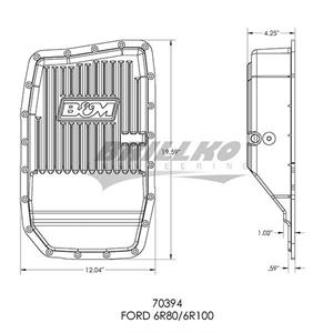 2009-2019 FORD F150 CAST TRANS PAN, 6R80