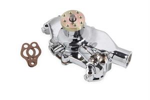 WATER PUMP-ALUM CHRM BBC SHORT (65-72)