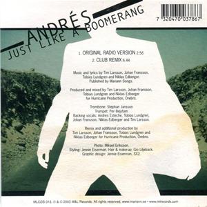 Andrés - Just Like a Boomerang